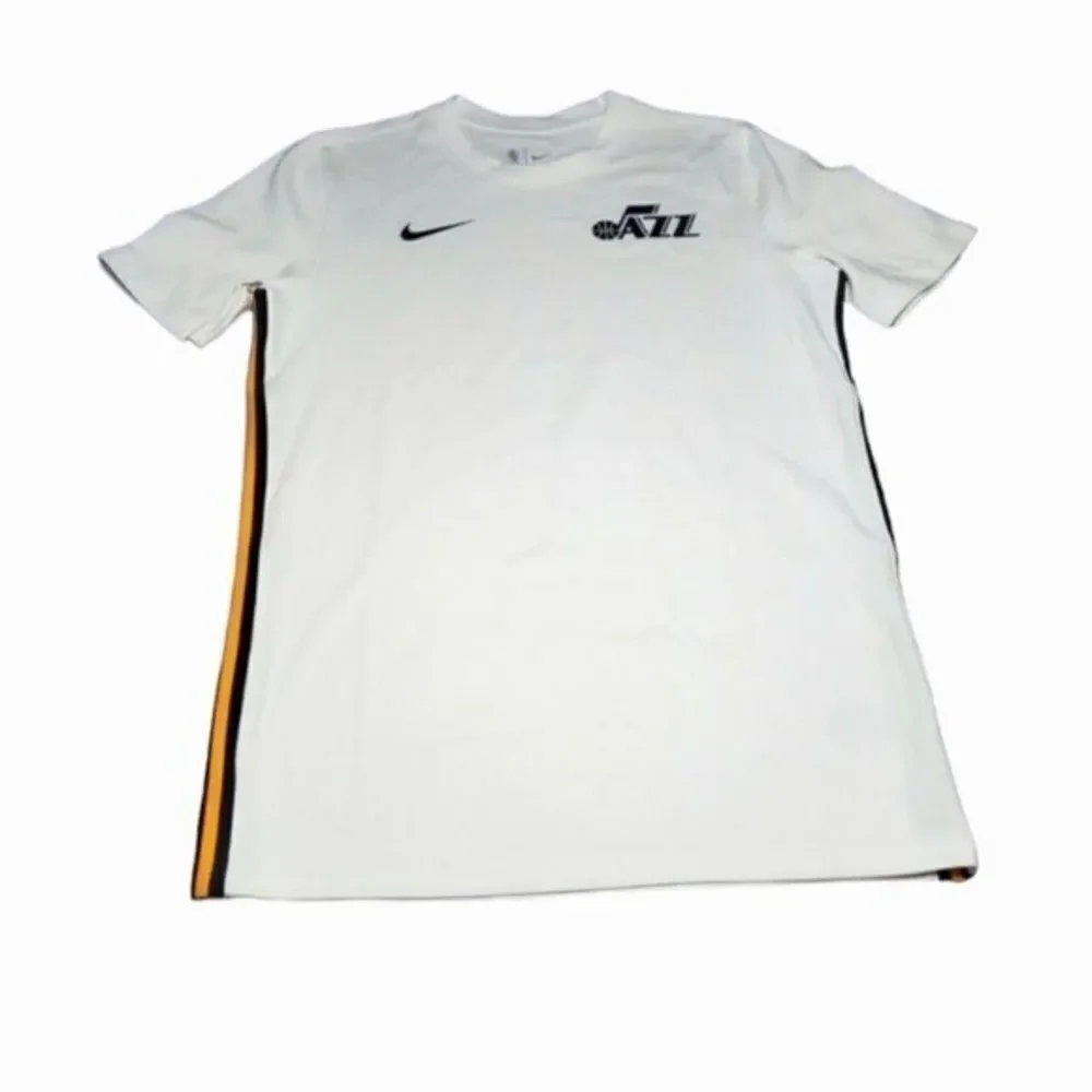 Nike Utah Jazz‎ NBA T-Shirt Mens Dri-Fit Performance White AV0040-100 Medium NEW